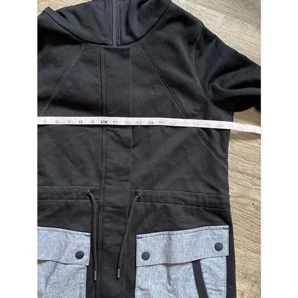 Puma Men's Black/gray Puma Zip Up Hoodie‎ Size large